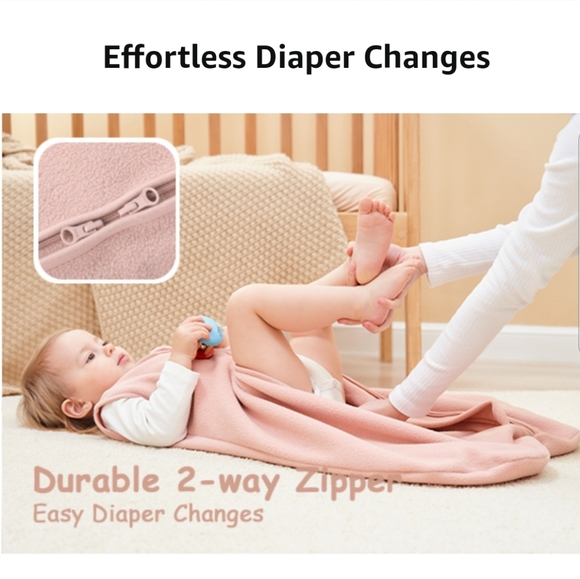 NWT Loxxii Baby Sleep Sack 18/24M Blush W/Double Zipper - Picture 3 of 11